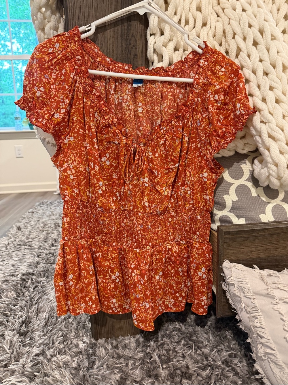 Floral Blouse with Ruffled Sleeves from Old Navy - Picture 5 of 10